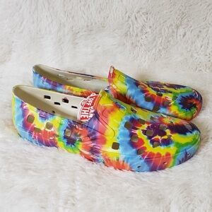 NWT Vans "Slip On TRK" Sneakers Tie Dye Casual Shoes Size 13